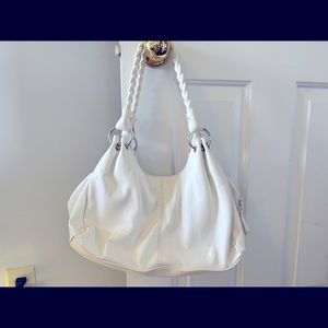 NINE WEST white soft leather bag